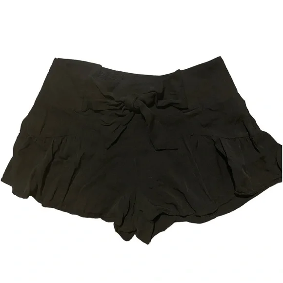 Boutique Ruffle Shorts Womens Small Tie Bow Flowy Smocked high waisted festival - Picture 5 of 7